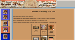 Desktop Screenshot of messageinafold.com