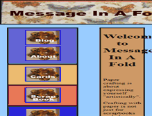 Tablet Screenshot of messageinafold.com